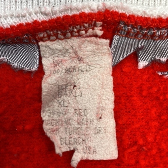 Vintage Red Snowman Bird Winter Christmas Sweatshirt XL - Picture 4 of 6